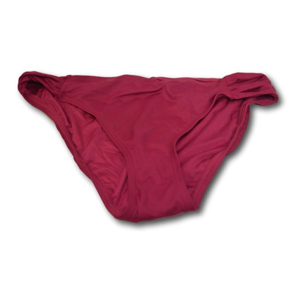 La Blanca Women's Tuvalu Tapa Tab Side Hipster Bikini Bottom Magenta Size:10